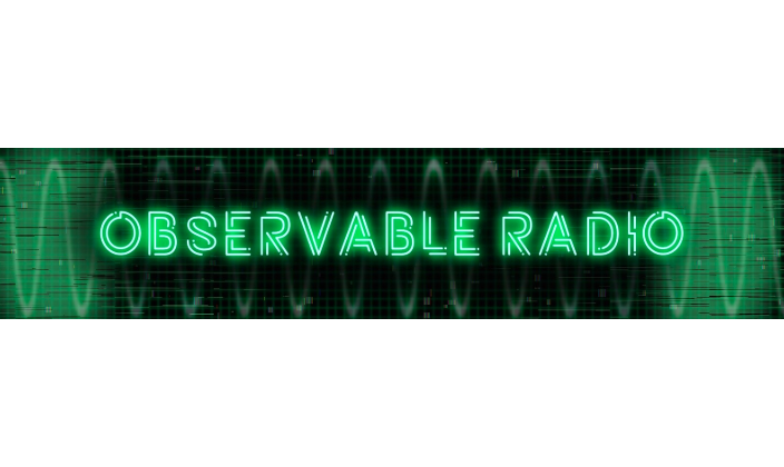 Observable Radio Header with Sound Waves