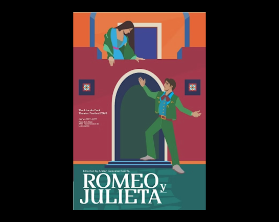 Romeo stands below Juliet's window
