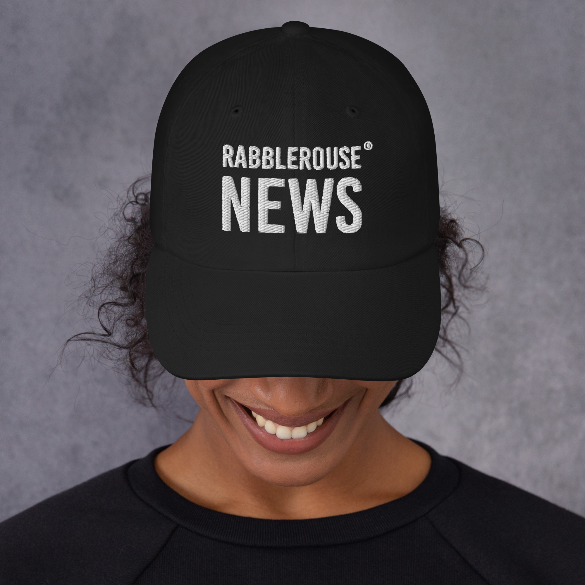 RabbleRouse News Logo Low Profile Ball Cap