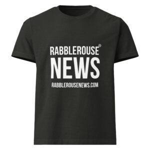 RabbleRouse News logo Unisex oversized t-shirt