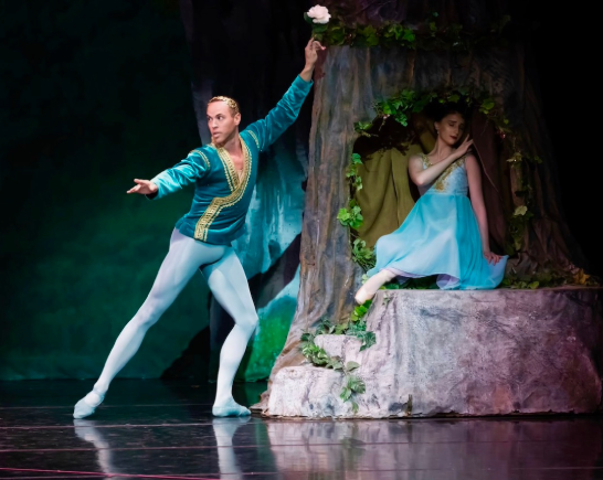 Ballet Dancers in Midsummer Nights Dream on stage