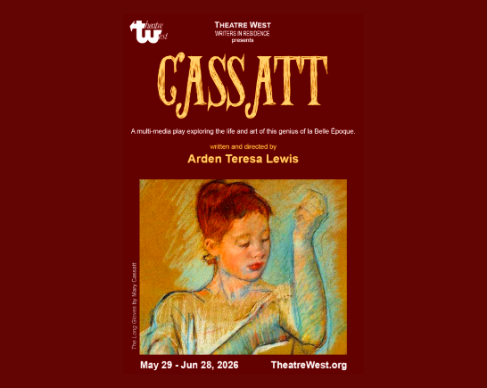 Impressionist painting of a woman by Mary Cassatt for the play CASSATT at Theatre West in Los Angeles