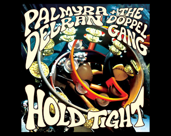 psychedelic album cover with black background for HOLD TIGHT