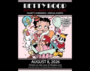 Cartoon image of Betty Boop birthday bash