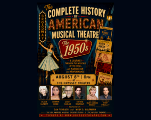 Broadway type show poster for The Complete History of American Musical Theater